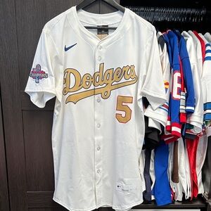 Freddie Freeman Los Angeles Dodgers Nike 2025 Gold Collection Elite Jersey